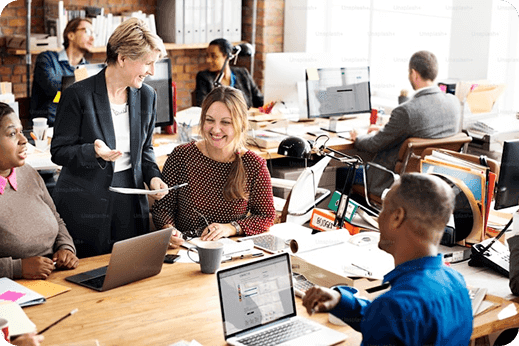 A person making a business structure solutions